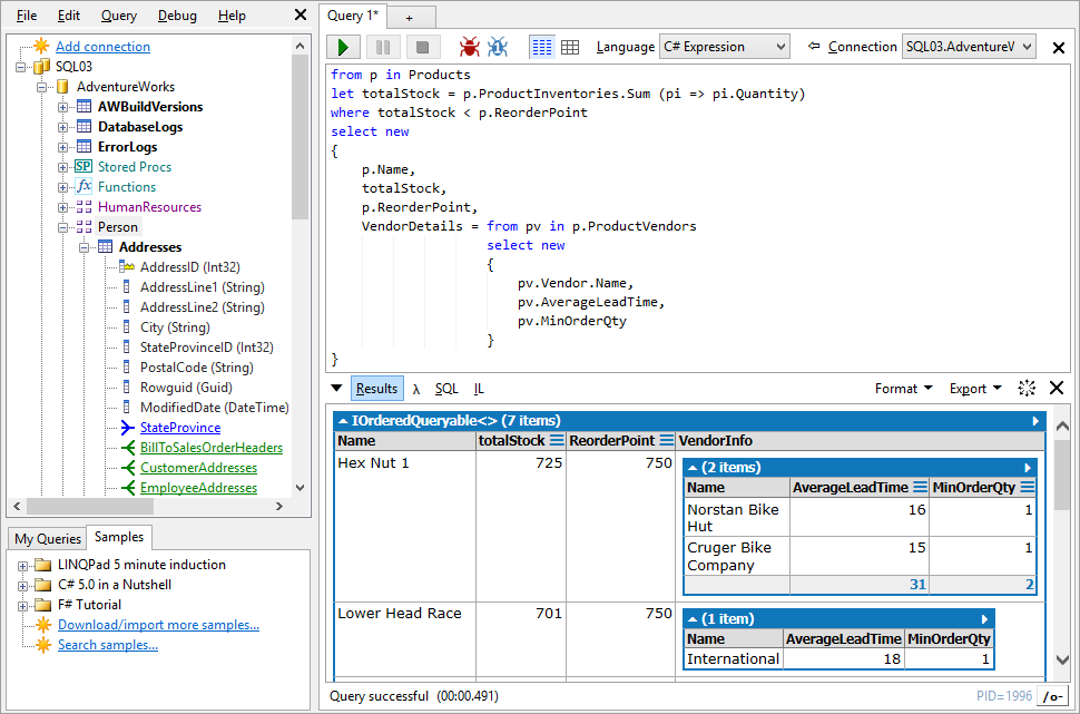 Querying a database with linq to sql converter pdf